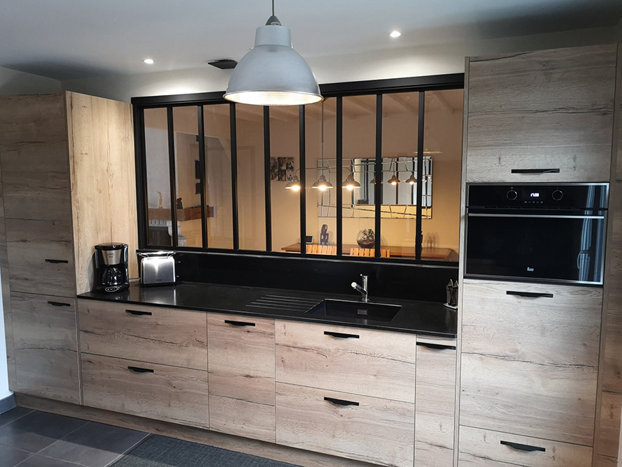 Cuisine avec verrière