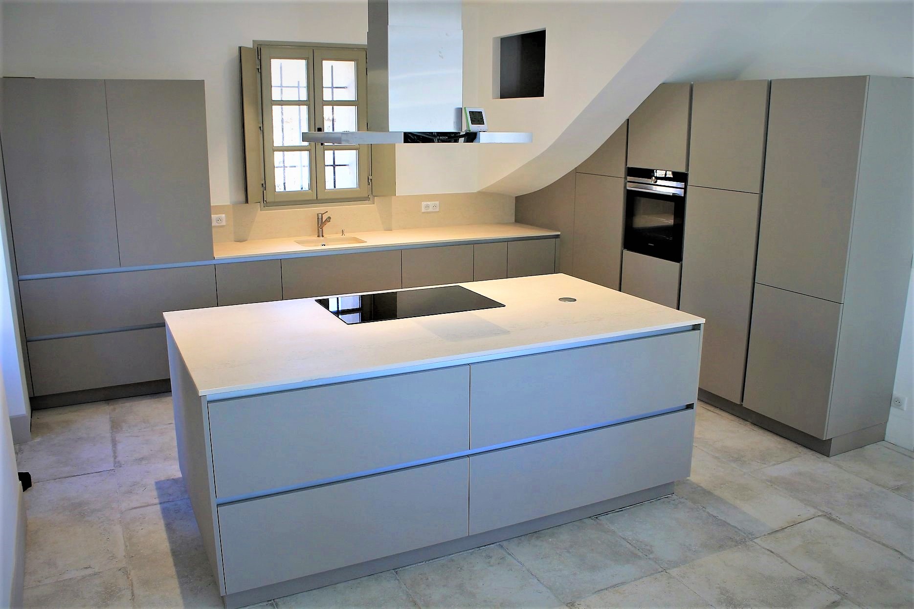 Cuisine avec ilot central