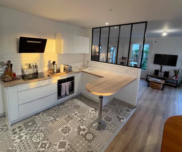 Cuisine avec verrière