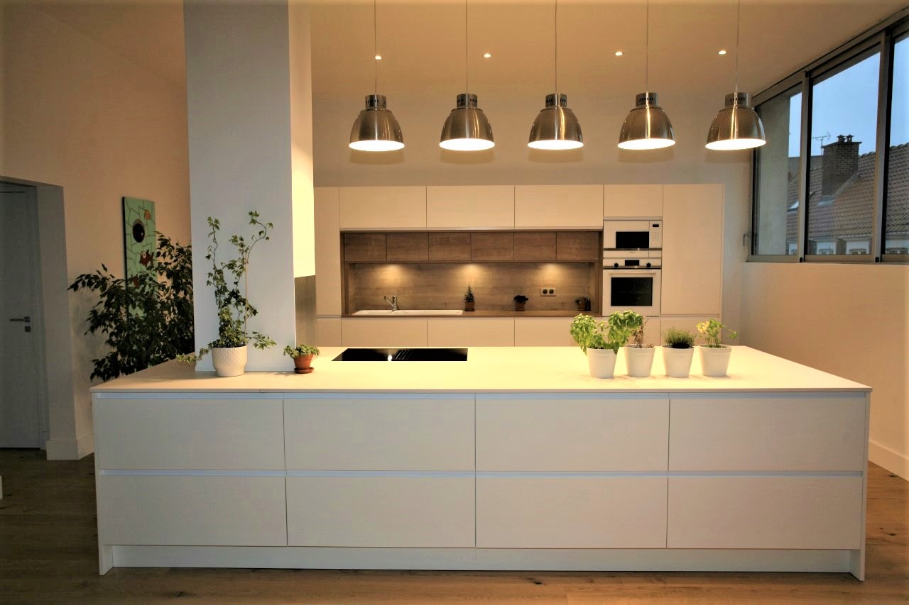 Cuisine moderne blanche