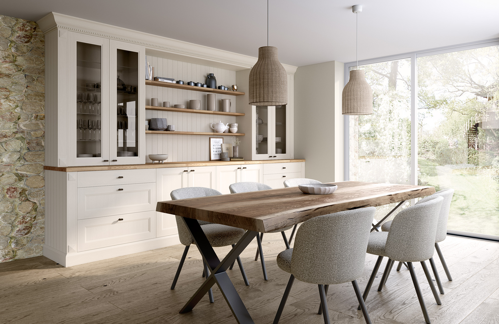 cuisine vintage beige