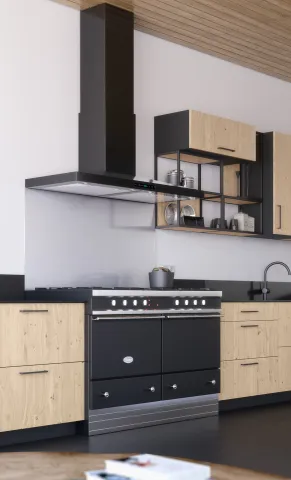 Four et hotte noir mat