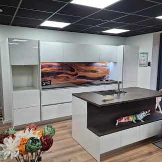 Cuisine noire et blanche