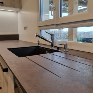 Plan de travail noir