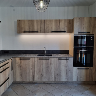 Cuisine en l en bois