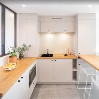 Cuisine blanche en U