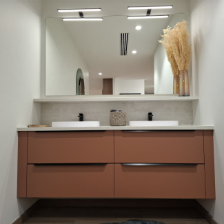 salle de bain terracotta