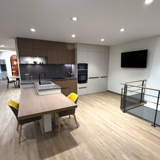 cuisine blanc et bois