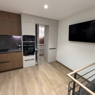 cuisine blanche et bois