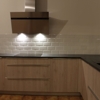 Cuisine noire et bois