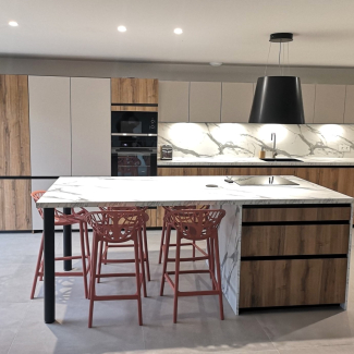 Cuisine avec ilot central