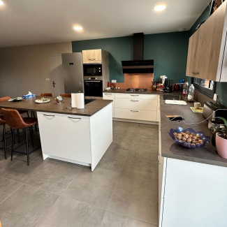 Cuisine blanche en L