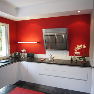 cuisine noire et blanche