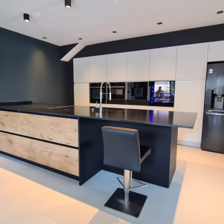 Cuisine blanche et noir