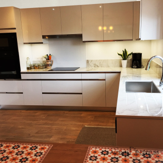 cuisine blanche et bois