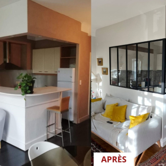 avant après petite cuisine 