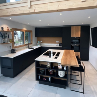 Cuisine noire et blanc