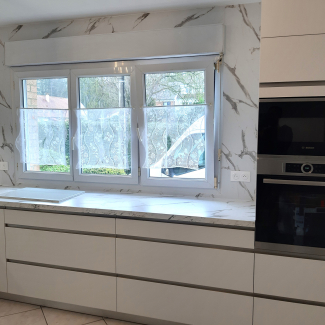 Cuisine blanche en L