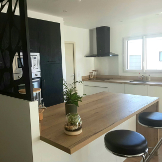 Cuisine blanche et noir