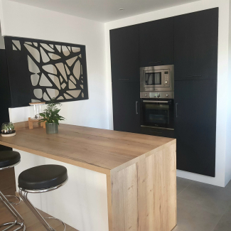 Cuisine blanche et noire