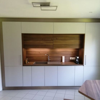 cuisine noire et bois