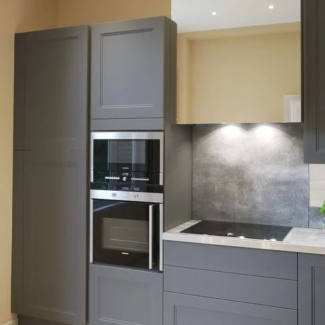 cuisine grise et blanche 