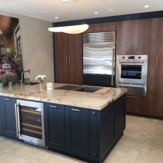 Cuisine noire et bois