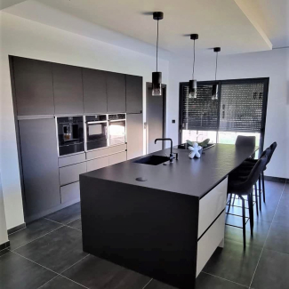 Cuisine blanche et noire