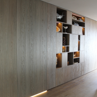 Cuisine blanche et bois