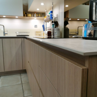 cuisine blanche et bois