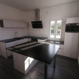 cuisine blanche et noire