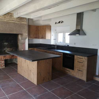 cuisine noire et bois