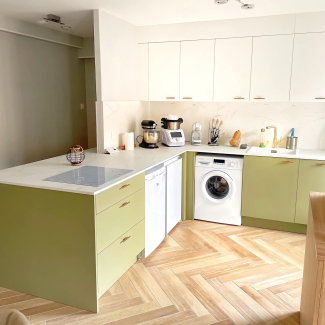 Cuisine verte et blanche