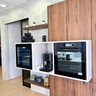 Cuisine blanche et bois