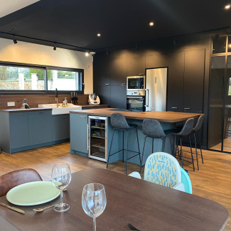 Cuisine grise et noire