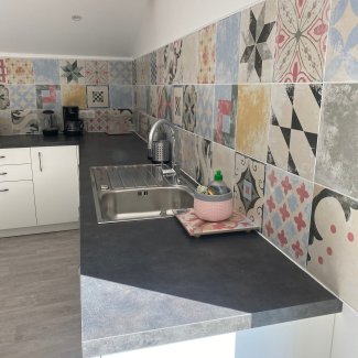 Cuisine blanche en L