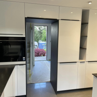 Cuisine noire et blanche