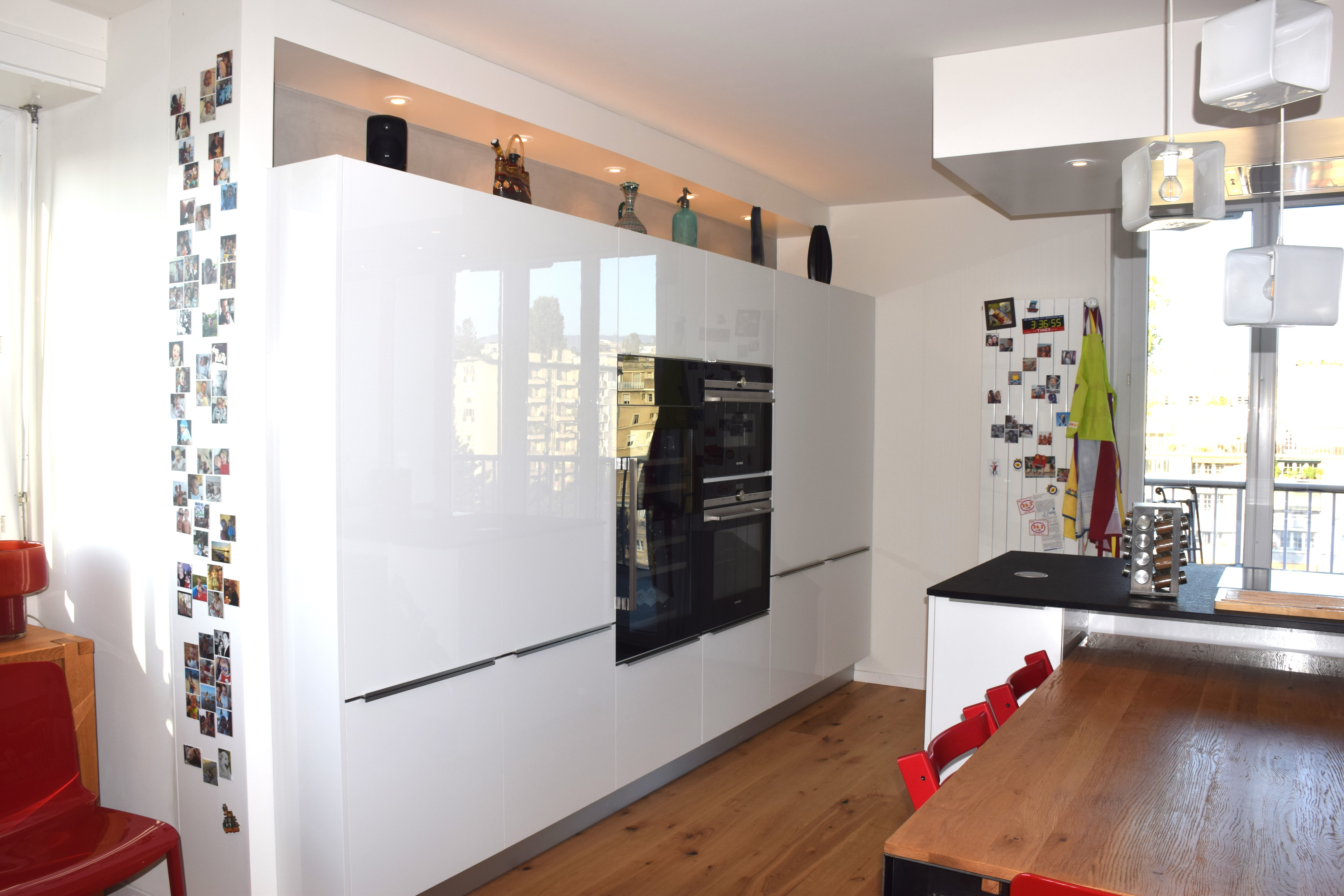 Cuisine laquée blanc